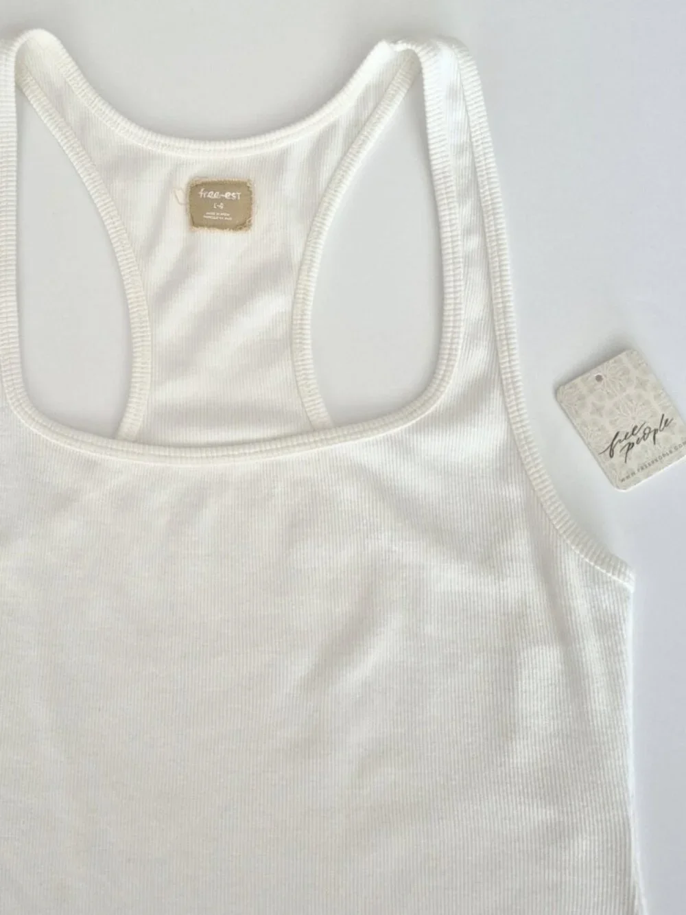 Free People free-est Beach Babe Romper Clean Ivory Size L NWT